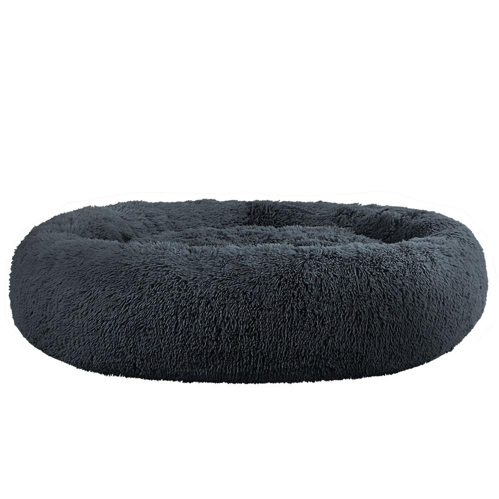 Pet Bed Dog Cat Calming Bed Extra Large 110cm Dark Grey Sleeping Comfy