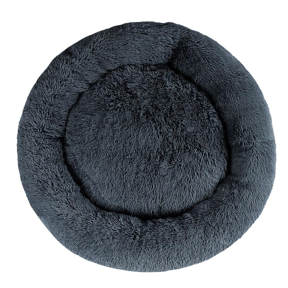 Pet Bed Dog Cat Calming Bed Extra Large 110cm Dark Grey Sleeping Comfy